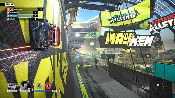 Podpowiedź ta może być wartościowa zarówno wtedy, gdy arenę przemierzasz pieszo, jak i podczas korzystania z pojazdów - Destruction AllStars: Porady na start - Destruction AllStars - poradnik do gry