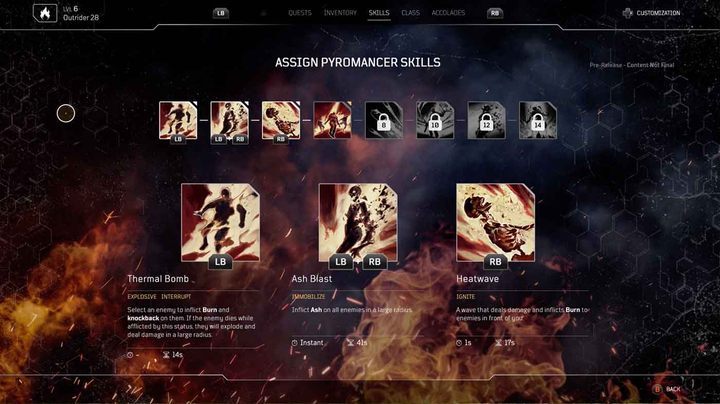 Piromanta dobrze sobie radzi z eliminowaniem wrogów na średnim dystansie - Outriders: Piromanta/Pyromancer - klasa postaci, podstawy - Outriders - poradnik do gry