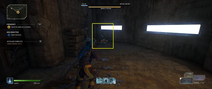 Notatki można poznać po unoszących się kartkach o niebieskich krawędziach - Outriders: Notatki - co dają? - Outriders - poradnik do gry