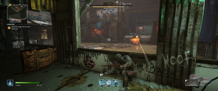 Przez całą drogę będziecie walczyć z przeciwnikami, z małymi przerwami - Outriders: Zły dzień/A Bad Day - solucja, opis przejścia - Outriders - poradnik do gry