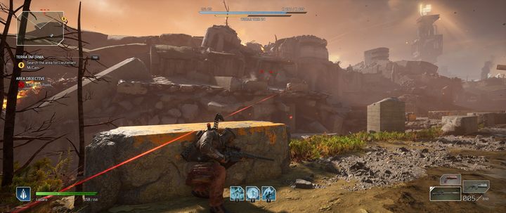 W ruinach czai się sporo przeciwników - uważajcie na snajperów - Outriders: Terra Infirma - solucja, opis przejścia - Outriders - poradnik do gry