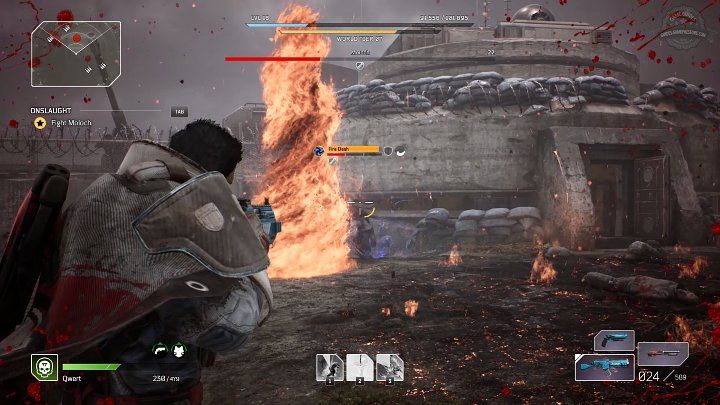 Drugą specjalną umiejętnością bossa jest Wandering Flame - Outriders: Moloch - boss, jak pokonać? - Outriders - poradnik do gry