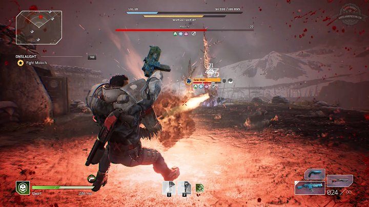 Trzecią specjalną umiejętnością Molocha jest Solar Blast - Outriders: Moloch - boss, jak pokonać? - Outriders - poradnik do gry