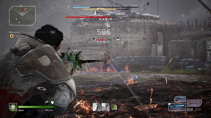 Moloch nie jest zbyt mobilnym przeciwnikiem, a większość jego umiejętności ma duże opóźnienie, co można wykorzystać, by oddać kilka celnych strzałów - szczególnie dobrze sprawdzają się pociski nakładające na cel dodatkowy status Zatrucia, Podpalenia lub Krwawienia - Outriders: Moloch - boss, jak pokonać? - Outriders - poradnik do gry