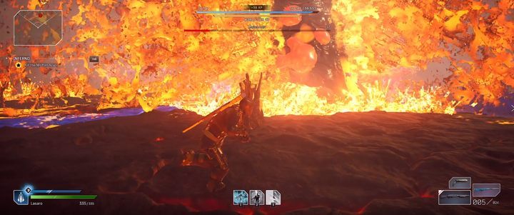 Ataki ogniem w linii prostej zobaczysz tylko w drugiej fazie walki - Outriders: Roztopiony Acari - boss, jak pokonać? - Outriders - poradnik do gry