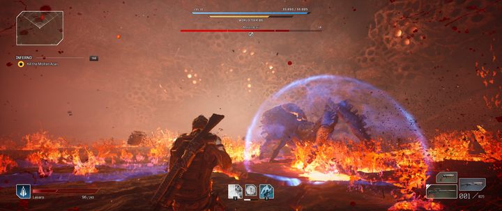 Ten atak obszarowy może zamknąć graczy na małym skrawku areny - Outriders: Roztopiony Acari - boss, jak pokonać? - Outriders - poradnik do gry