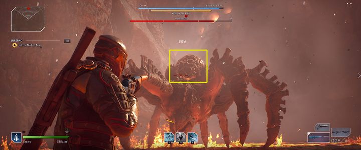 Zniszczenie pancerza sprawi, że pająk będzie bardziej podatny na ataki - Outriders: Roztopiony Acari - boss, jak pokonać? - Outriders - poradnik do gry