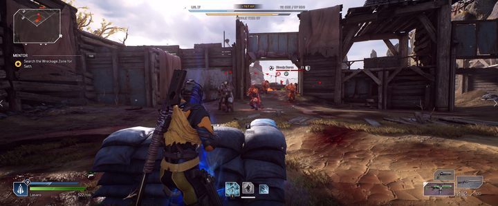 Krwawy Baron będzie miał sporą obstawę snajperów, a także żołnierzy do walki na bliski dystans - Outriders: Krwawy Baron (Bloody Baron) - Poszukiwany, solucja - Outriders - poradnik do gry