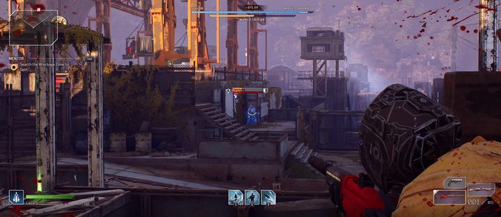 Przeciwnik potrafi się leczyć, a także atakować lodowymi kulami - Outriders: Hannibal - Poszukiwany, solucja - Outriders - poradnik do gry