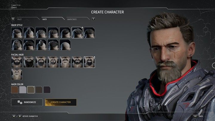 Na kolejnym etapie tworzenia postaci w grze Outriders możecie wybrać fryzurę i kolor włosów - Outriders: Kreacja postaci - Outriders - poradnik do gry