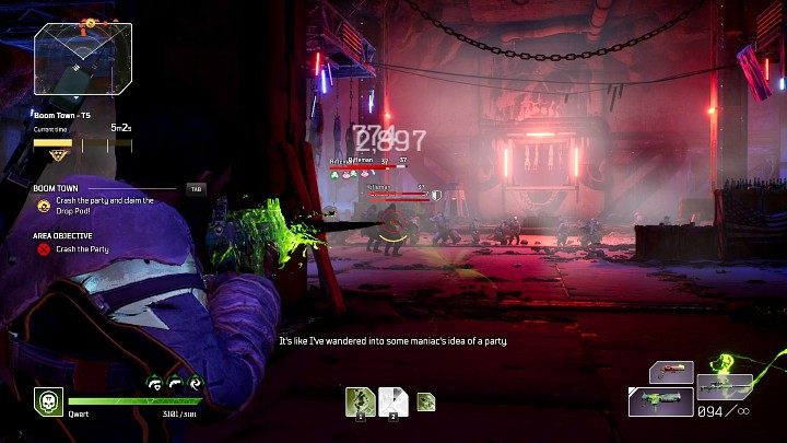 W głównej Sali kryjówki czeka na Was liczny komitet powitalny - Outriders: Boom Town - Ekspedycja, solucja - Outriders - poradnik do gry