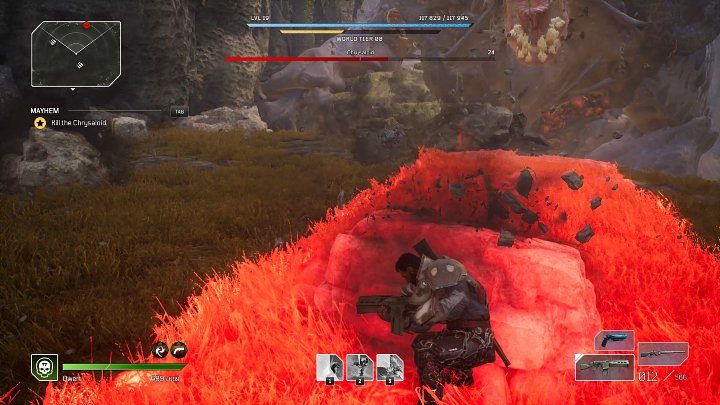 To druga i zdecydowanie najgroźniejsza specjalna umiejętność Chrysaloida - Outriders: Chrysaloid - boss, jak pokonać? - Outriders - poradnik do gry