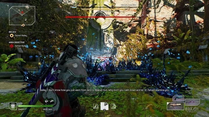 Drugą specjalną umiejętnością Bailey jest Ground Shacke, która jest podobna do wcześniej opisywanej zdolności Rock Spikes - Outriders: Bailey - boss, jak pokonać? - Outriders - poradnik do gry