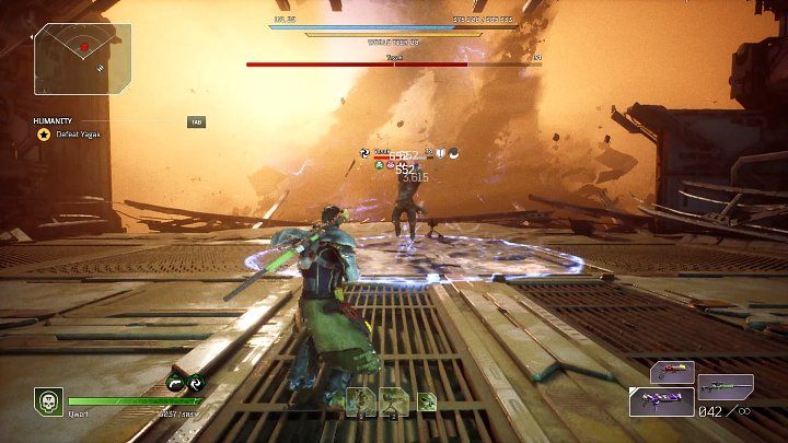 Kolejną unikatową umiejętnością Yagaka jest Ground Blast - Outriders: Yagak, 2 walka - finałowy boss, jak pokonać? - Outriders - poradnik do gry