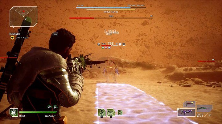 W trakcie drugiej fazy pojedynku Yagak chwyci za haki na łańcuchach i otrzyma dostęp do umiejętności Hook Chains - Outriders: Yagak, 2 walka - finałowy boss, jak pokonać? - Outriders - poradnik do gry