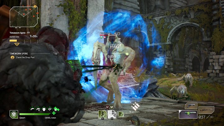 Po wejściu na teren świątyni zostaniecie natychmiast zaatakowani przez liczną grupę Perforo i Alpha Perforo - Outriders: Prastara iglica/Timeworn Spire - Ekspedycja, solucja - Outriders - poradnik do gry