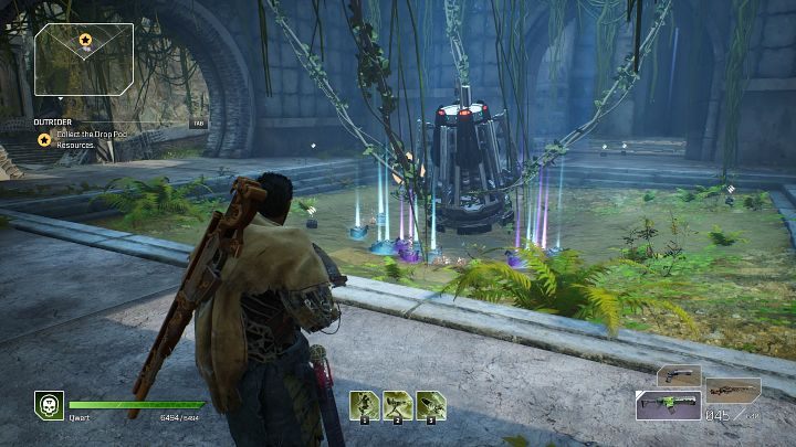 Przed opuszczeniem instancji można otworzyć kapsułę z zaopatrzeniem i zebrać wszystkie łupy, które wprost wysypią się z wnętrza urządzenia - Outriders: Ekspedycje - Outriders - poradnik do gry