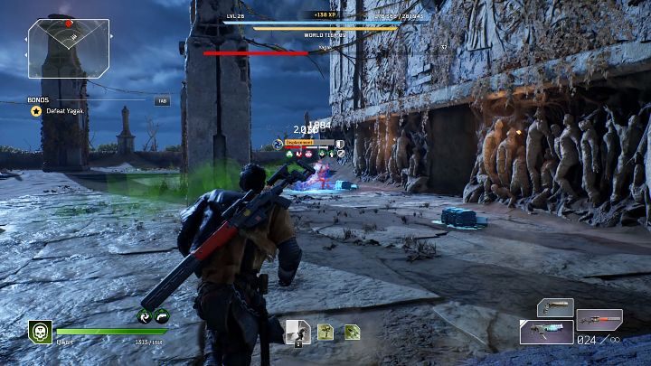 Przemieszczenie (Displacement) to kolejna unikatowa zdolność Yagaka, która zapewnia mu jeszcze większą mobilność - Outriders: Yagak, 1 walka - boss, jak pokonać? - Outriders - poradnik do gry