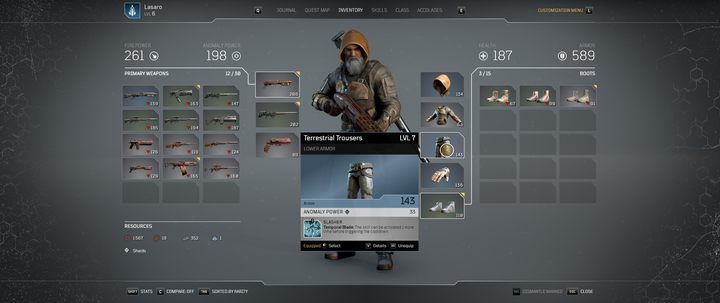 Niektóre przedmioty dają premie do umiejętności. - Outriders: Porady na start - Outriders - poradnik do gry