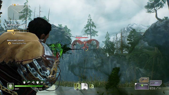 Dostępu do kapsuły z zaopatrzeniem (Drop Pod) broni horda przeciwników - Outriders: Bagniste groty/Marshland Caverns - Ekspedycja, solucja - Outriders - poradnik do gry