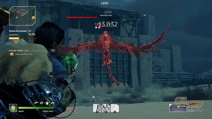 Mniej więcej w tym samym momencie na arenie pojawią się Screechery, które postarają się wesprzeć bossa w walce - Outriders: Gospodarstwo Paxów/Paxian Homestead - Ekspedycja, solucja - Outriders - poradnik do gry