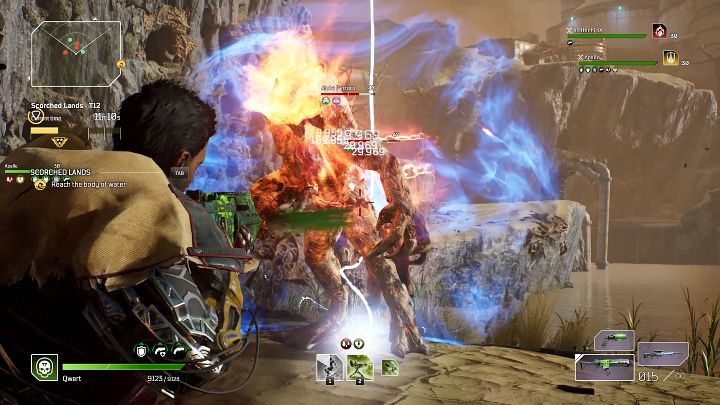 W drugiej kolejności zaatakuje Was liczny oddział Perforo, a wśród stworów znajdą się trujące Venomous Perforo i niezwykle agresywne Alpha Perforo - Outriders: Spalone ziemie/Scorched Lands - Ekspedycja, solucja - Outriders - poradnik do gry