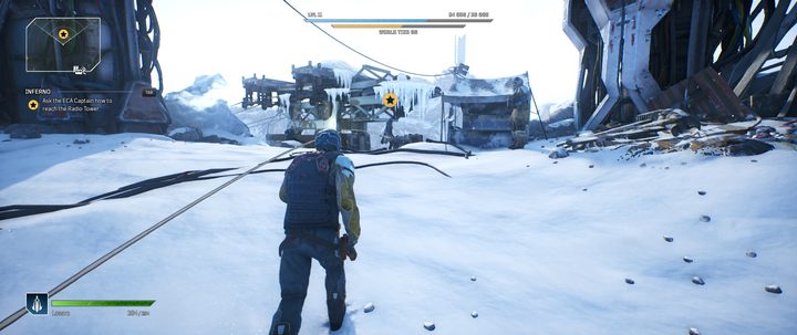 Kapitana znajdziecie przy bazie blisko wyciągu - Outriders: Pożoga/Inferno - solucja, opis przejścia - Outriders - poradnik do gry