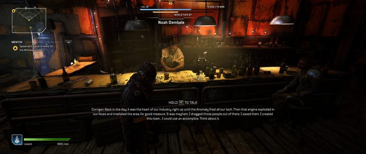 Noah Dembele oprócz misji Polowania, posiada sklep - Outriders: Polowanie (Hunt) - informacje ogólne, nagrody, misje - Outriders - poradnik do gry