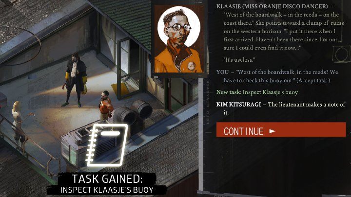 Z dalszej rozmowy dowiecie się m - Disco Elysium: Wyciągnij całą historię z Titusa - solucja - Disco Elysium - poradnik do gry