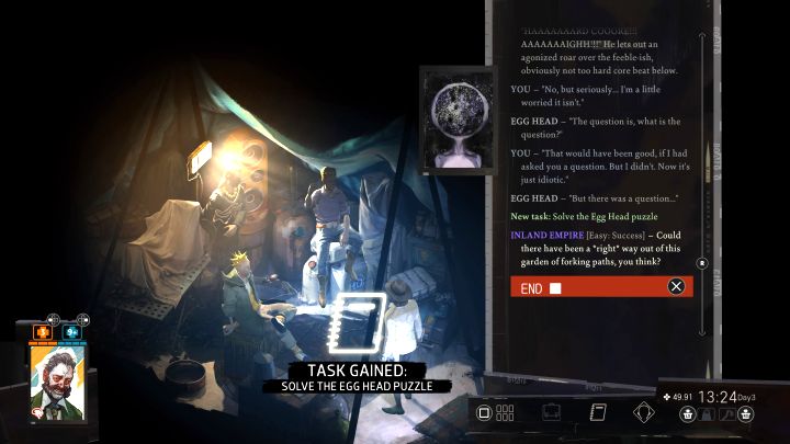 Jajkogłowiec to chłopak z blond fryzurą - Disco Elysium: Rozwiąż zagadkę Jajkogłowca - solucja - Disco Elysium - poradnik do gry
