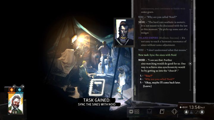 To krótkie zadanie, które możecie odblokować tuż po rozpoczęciu questu Pomóż raversom otworzyć klub nocny - Disco Elysium: Zsynchronizuj fale z Noikiem - solucja - Disco Elysium - poradnik do gry