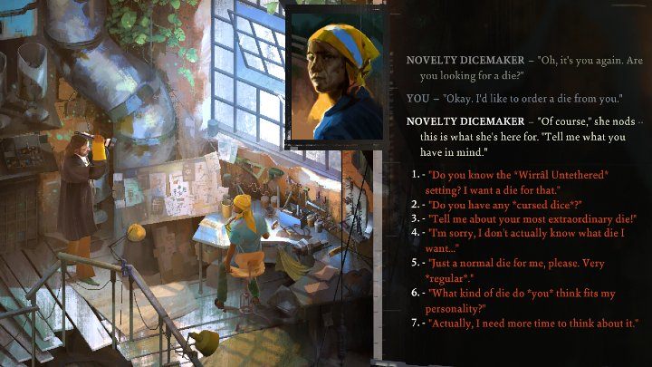 Kości możecie zamówić u Novelty Dicemaker, którą można odwiedzić w trakcie wykonywania zadania Zbadaj Zgubioną Strefę Handlu (Investigate Doomed Commercial Area) - Disco Elysium: Odbierz kości od producentki - solucja - Disco Elysium - poradnik do gry