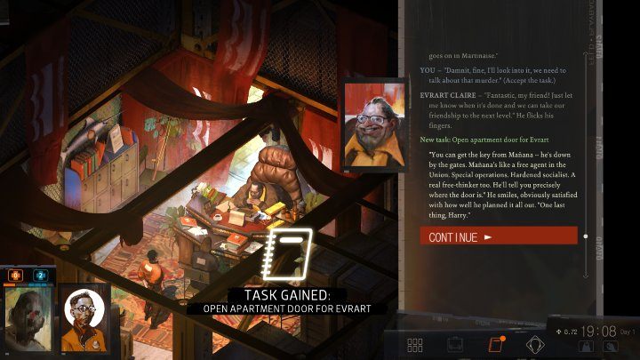 Jednym ze sposobów na zdobycie dodatkowych funduszy na spłatę długu jest przyjęcie od Evrarta Claire czeku (Novelty cheque) o wartości 25 Real - Disco Elysium: Jak zrealizować Novelty cheque? - Disco Elysium - poradnik do gry