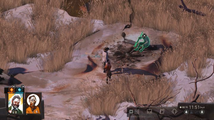 Liniowa ścieżka doprowadzi Was do ogniska, przy którym siedzi Dezerter - Disco Elysium: Spraw, aby dezerter przyznał się do winy - solucja - Disco Elysium - poradnik do gry