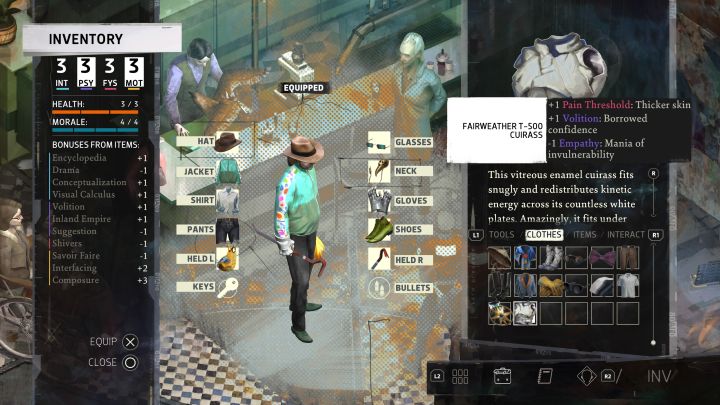 Otrzymacie 35XP - Disco Elysium: Kto zostawił ubrania w śmietniku - solucja - Disco Elysium - poradnik do gry