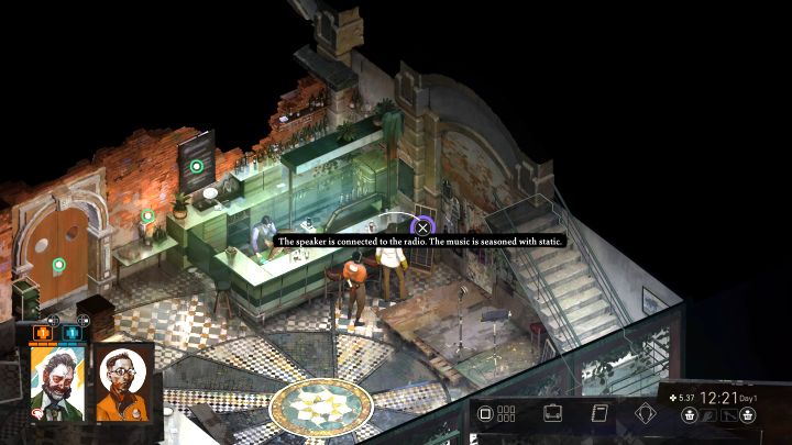 Dotrzyjcie do baru na parterze Whirling-in-Rags, czyli hostelu gdzie rozpoczęliście grę - Disco Elysium: Zaśpiewaj karaoke - solucja - Disco Elysium - poradnik do gry