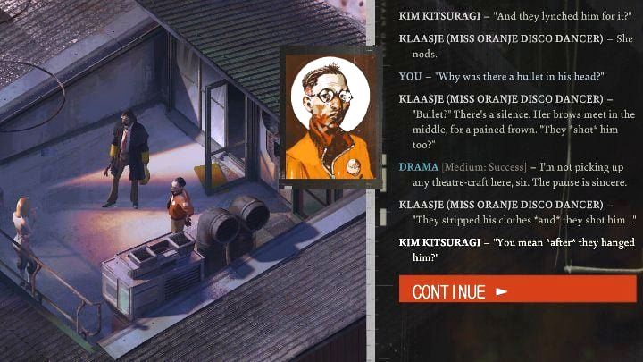 To jeszcze nie koniec tego zadania - Disco Elysium: Kto zawiadomił MOR o przestępstwie? - solucja - Disco Elysium - poradnik do gry