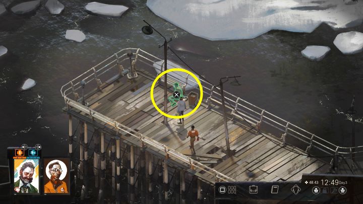 Dalszą częścią zadania możecie zająć się dopiero po awansowaniu do 3 dnia, a konkretnie po odblokowaniu dostępu do zachodniej części mapy - Disco Elysium: Znajdź męża z klasy robotniczej - solucja - Disco Elysium - poradnik do gry