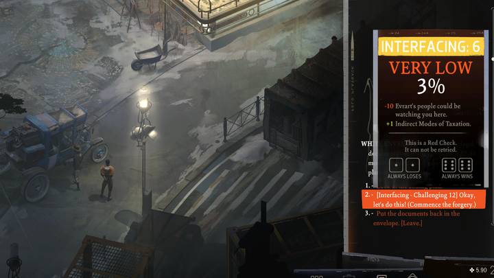 Po zbadaniu pierwszy raz koperty z poziomu ekwipunku, możecie po jej ponownym otwarciu spróbować podrobić podpisy - Disco Elysium: Zdobądź dwa podpisy dla Evrarta - solucja, opis przejścia - Disco Elysium - poradnik do gry