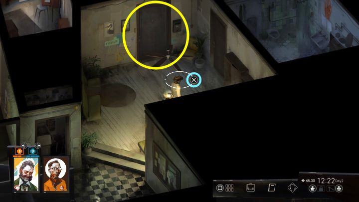 Musicie dotrzeć do północnego budynku mieszkalnego - to Apartamentowiec Półwysep - Disco Elysium: Podziel się towarem z Cunem - solucja - Disco Elysium - poradnik do gry