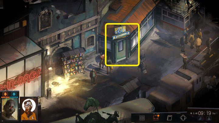 Butelki możesz sprzedać w specjalnej maszynie (Tar Machine), w kiosku Frittte - Disco Elysium: Jak zarabiać pieniądze? - Disco Elysium - poradnik do gry