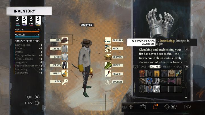 Otrzymacie 30XP i do inwentarza dodane zostaną Rękawice Fairweather T-500 - Disco Elysium: Znajdź opancerzone rękawice - solucja - Disco Elysium - poradnik do gry