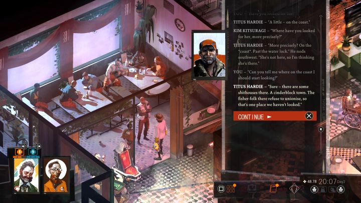 Zadanie to jest kontynuacją questu Skłoń Titusa, żeby powiedział ci, gdzie jest Ruby - opisaliśmy go na osobnej stronie solucji - Disco Elysium: Rozpytaj o Ruby we wsi - solucja - Disco Elysium - poradnik do gry