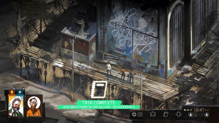 Zbadajcie mural - Disco Elysium: Rozpytaj o Ruby we wsi - solucja - Disco Elysium - poradnik do gry