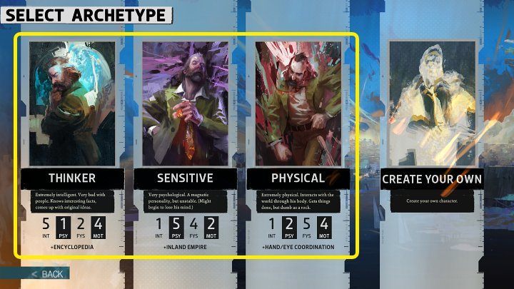 Decydując się na jedną z domyślnych, predefiniowanych postaci w grze Disco Elysium musicie liczyć się z tym, że nie koniecznie będą one pasować one do Waszego stylu gry i dysponować odpowiednimi umiejętnościami - Disco Elysium: Kreacja postaci - Disco Elysium - poradnik do gry