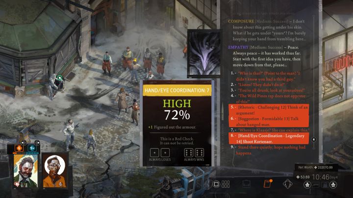W początkowej części konfrontacji możecie poruszyć m - Disco Elysium: Wróć do Whirling-in-Rags - solucja - Disco Elysium - poradnik do gry