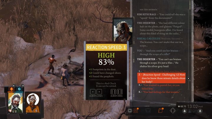 W trakcie przesłuchania Dezertera powinniście wyczerpać wszystkie nowe opcje dialogowe, a w szczególności te związane z Klaasje - Disco Elysium: Wyciągnij z niego motyw - solucja - Disco Elysium - poradnik do gry