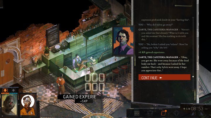 Umiejętne przeprowadzenie rozmowy nie tylko dostarczy Ci wielu potrzebnych informacji na temat przeprowadzanego śledztwa, o Revachol i jego mieszkańcach, ale może także zapewnić bohaterowi dodatkowe punkty doświadczenia (XP) - Disco Elysium: Dialogi - Disco Elysium - poradnik do gry