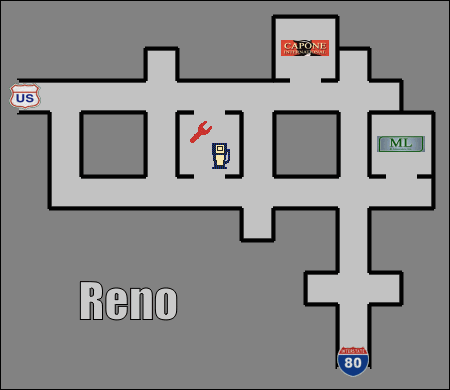 1 - Zachodnie wybrzeże - Reno | Mapy | Hard Truck 18 Wheels of Steel - Hard Truck 18 Wheels of Steel - poradnik do gry