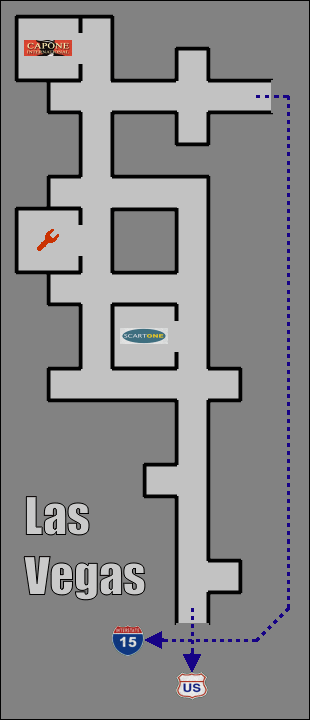 1 - Zachodnie wybrzeże - Las Vegas | Mapy | Hard Truck 18 Wheels of Steel - Hard Truck 18 Wheels of Steel - poradnik do gry